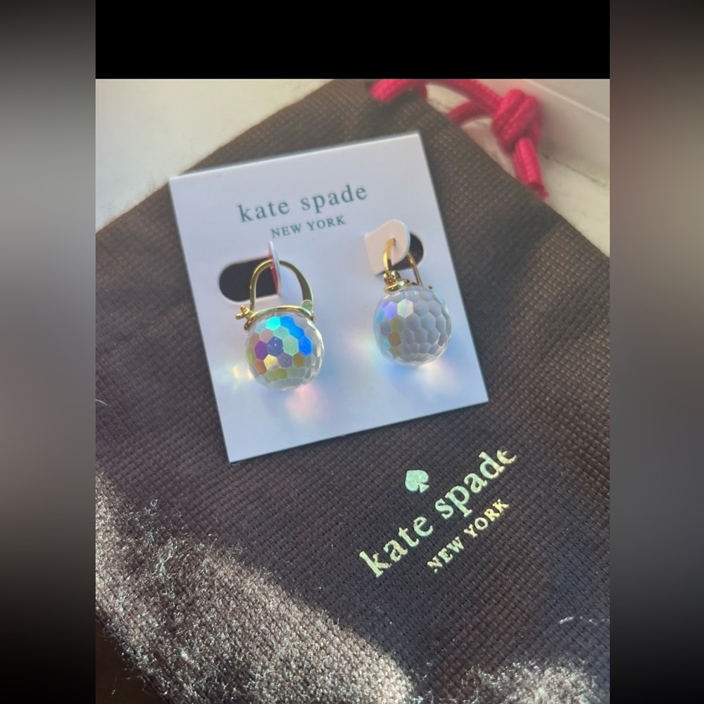 Katespade special edition disco ball earrings - large - Picture 10 of 11